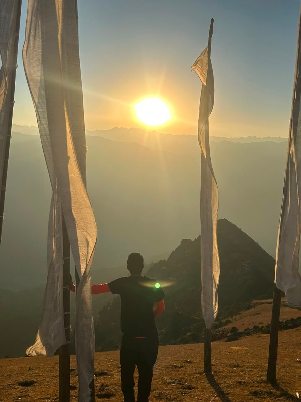 Prayer Flags at Sunrise